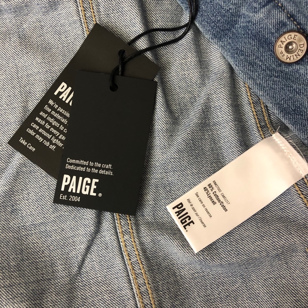 Paige Heidi Ruffle Denim Jacket MSRP $239 - Picture 8 of 8